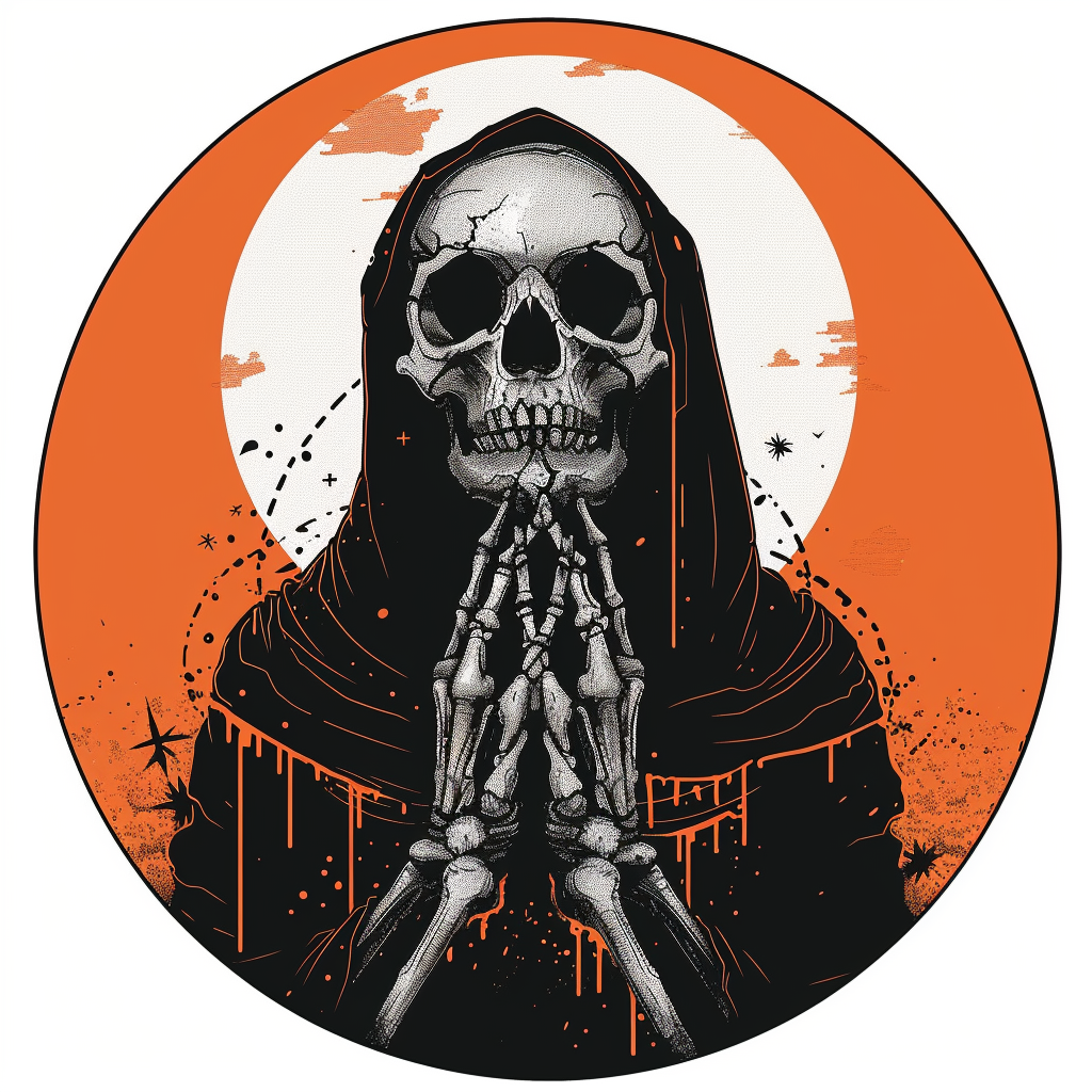 sticker art of death