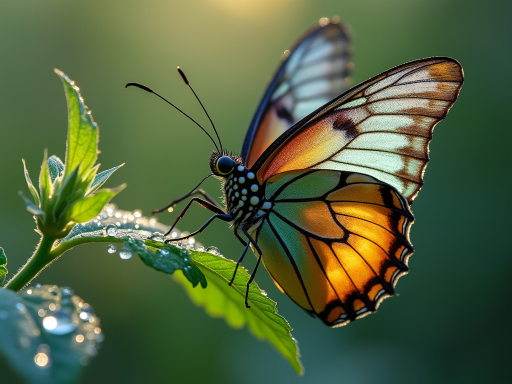 image of a fully formed butterfly