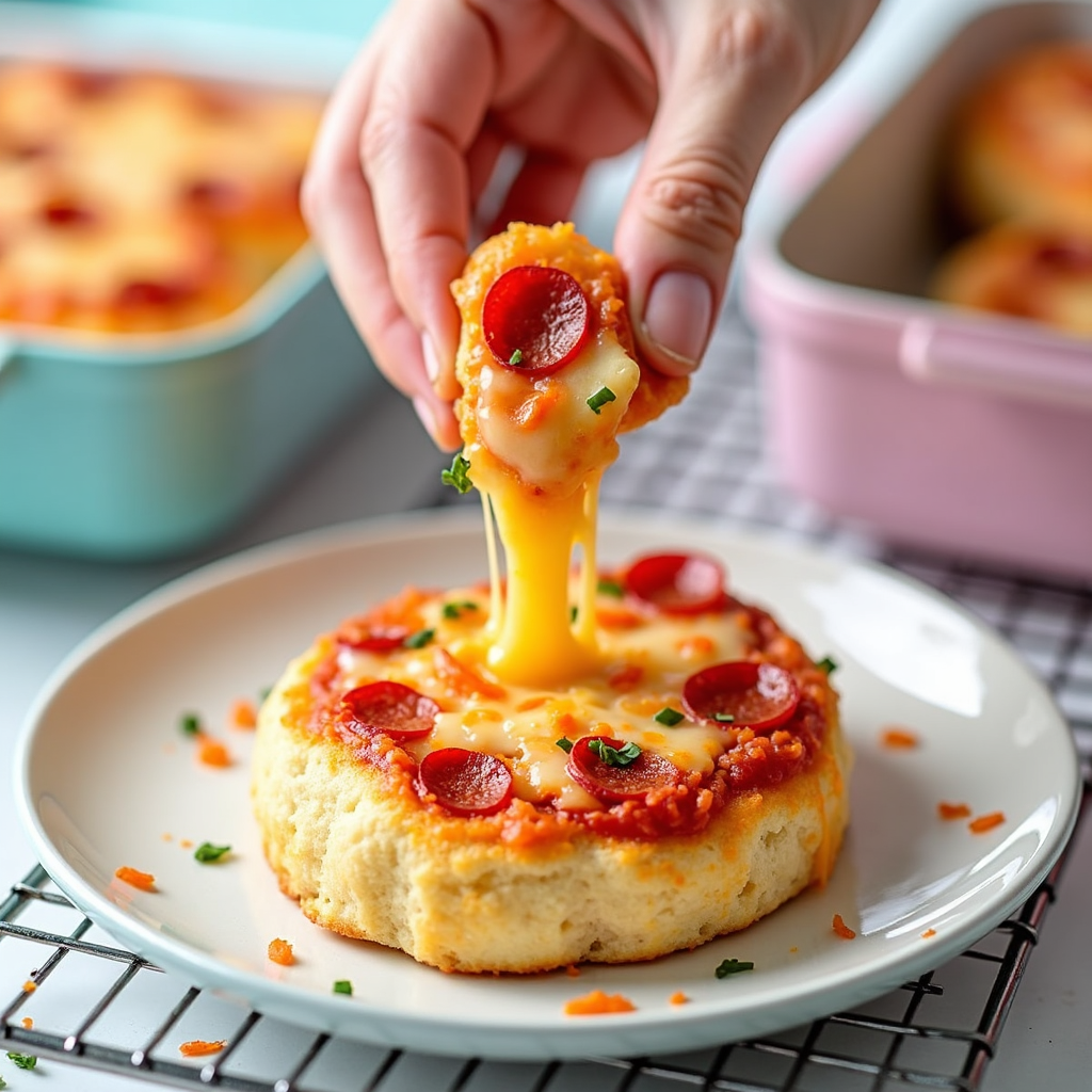 Easy 15-minute pizza muffin school lunch ready to pack.