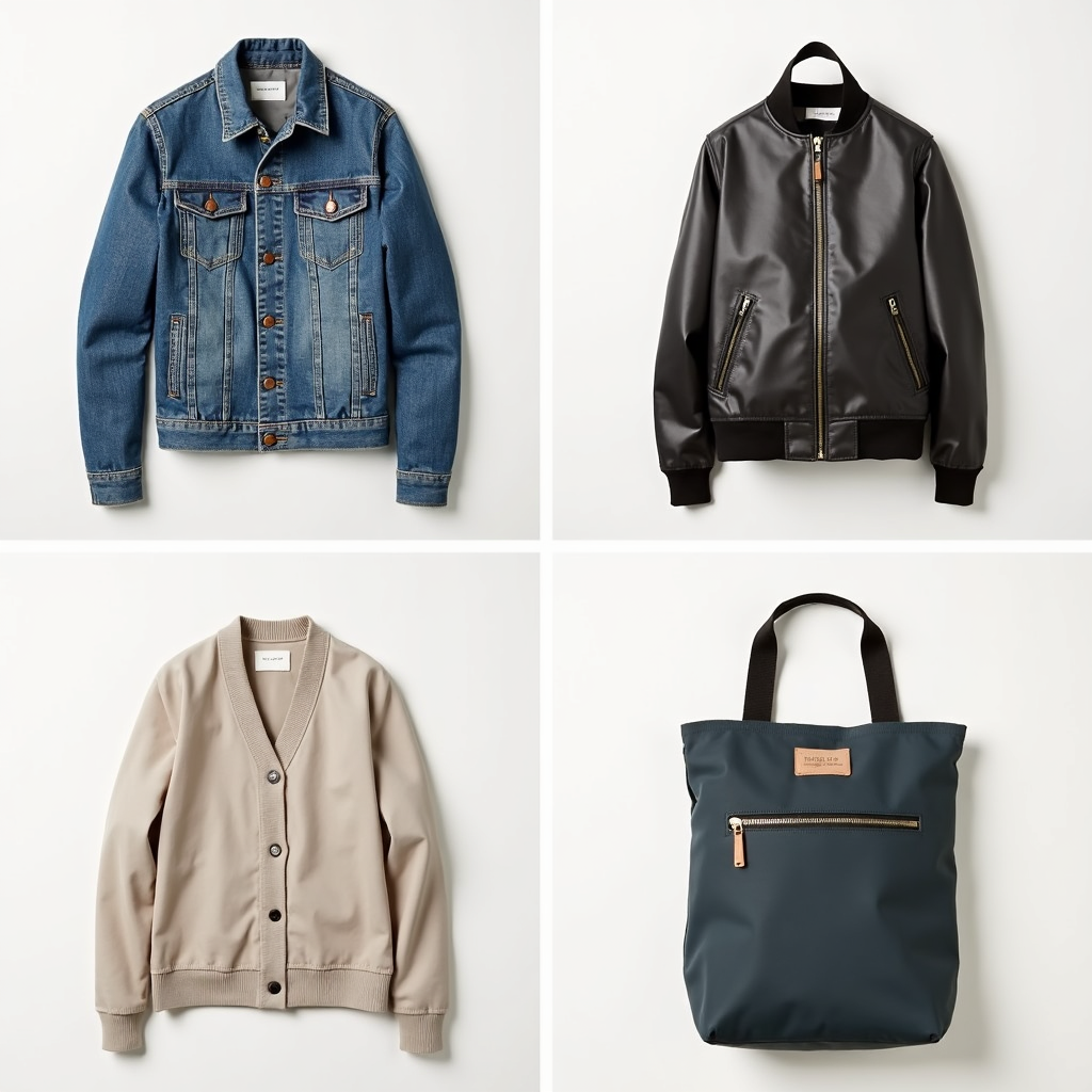 Grid of backpack and jacket pairings for different vibes and weather.
