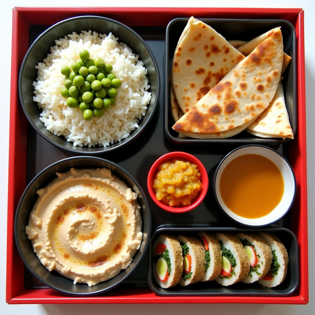 International school lunchbox ideas with bento, quesadilla, pita, paratha, and kimbap.